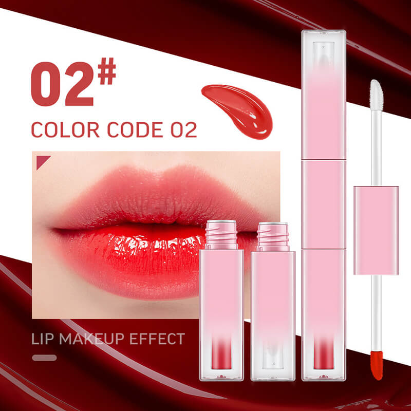 7 color lip gloss double-ended lip tint & lip oil long lasting vegan