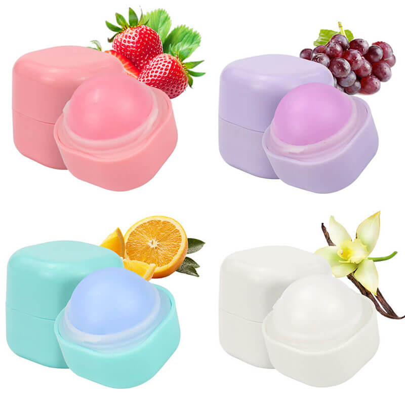 4 flavor fruit lip balm moisturizing nourishing lip care