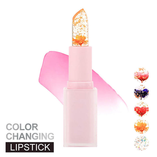 5 color lip balm flower lipstick color change hydrate long lasting