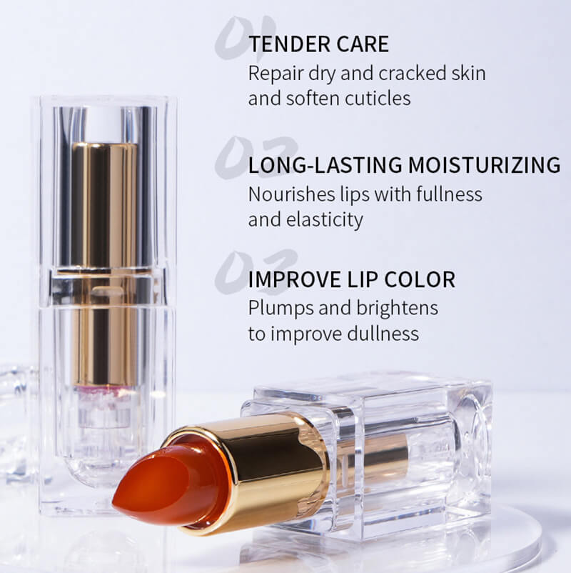 7 color lip balm jelly lipstick color change moisturize long lasting