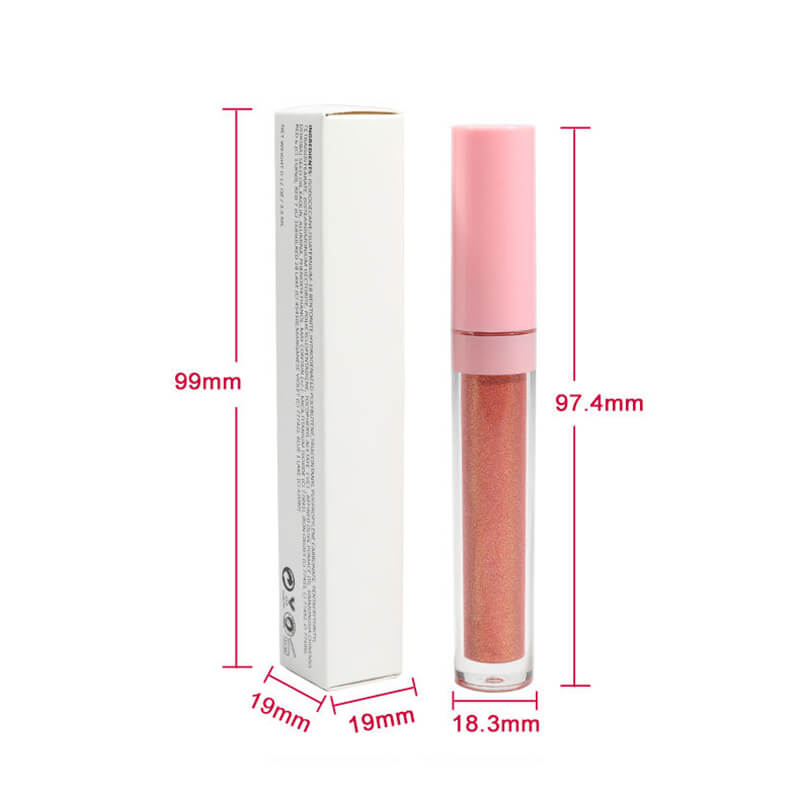 49 color lip gloss high pigmented nude shimmer pink tube (color 31-49)