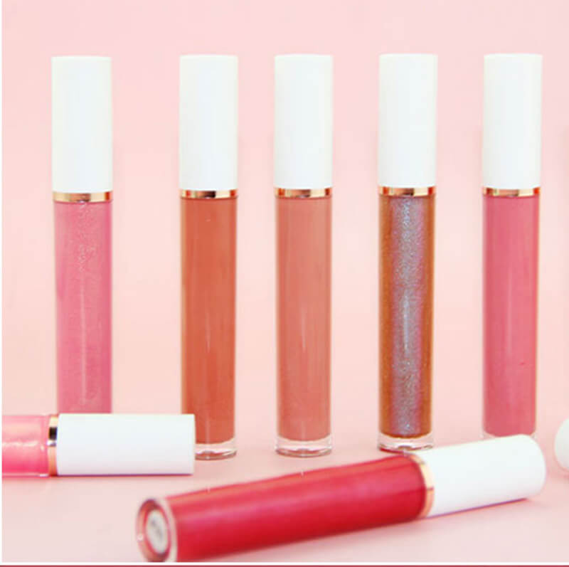64 colors lip gloss high pigmented nude shiny white tube (color 33-64)