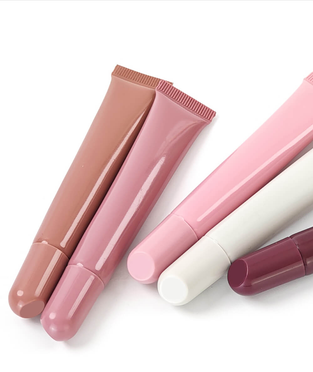 5 color polypeptide lip gloss moisturizing nourishing squeeze lip oil vegan