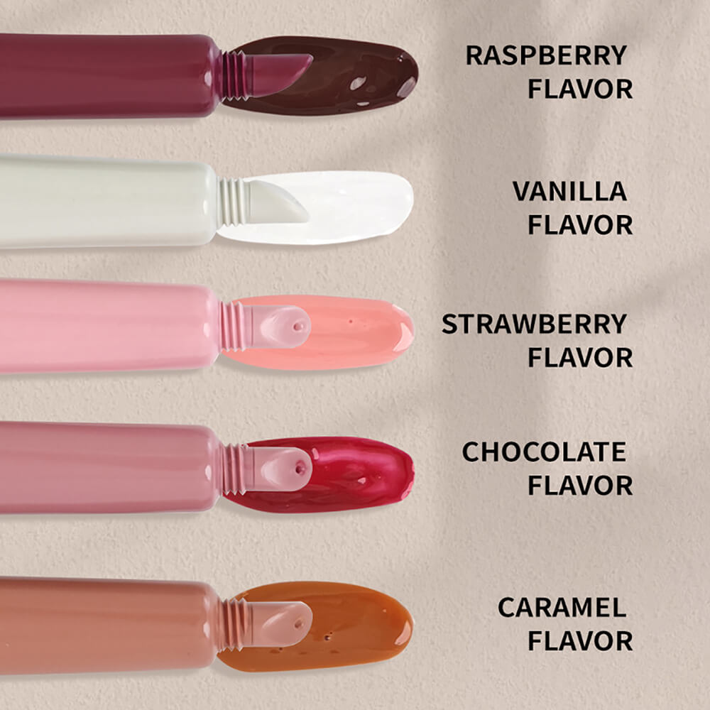 5 color polypeptide lip gloss moisturizing nourishing squeeze lip oil vegan