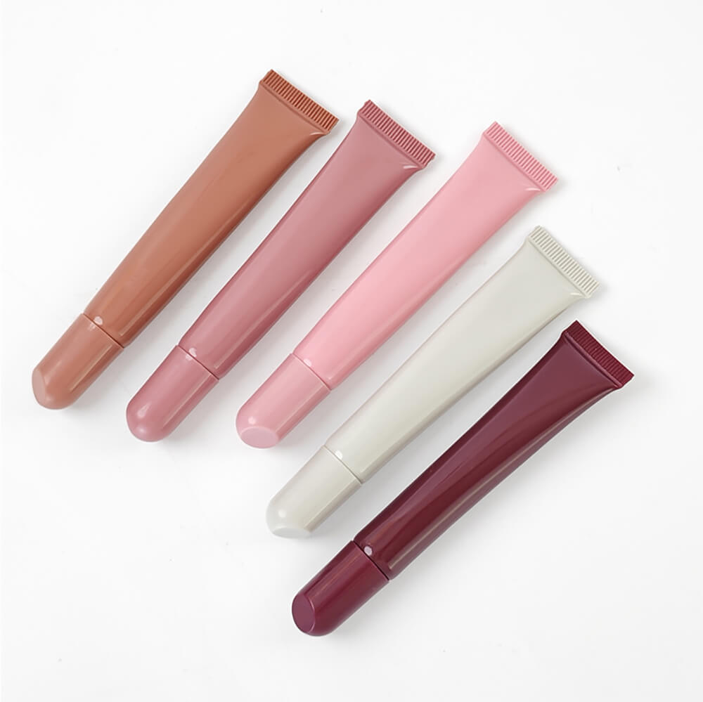 5 color polypeptide lip gloss moisturizing nourishing squeeze lip oil vegan