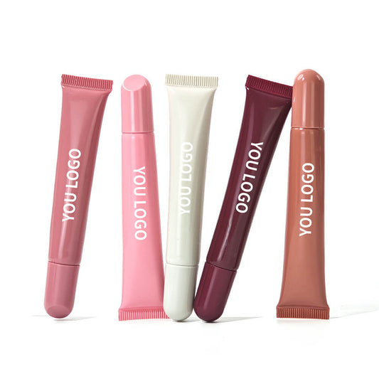 5 color polypeptide lip gloss moisturizing nourishing squeeze lip oil vegan