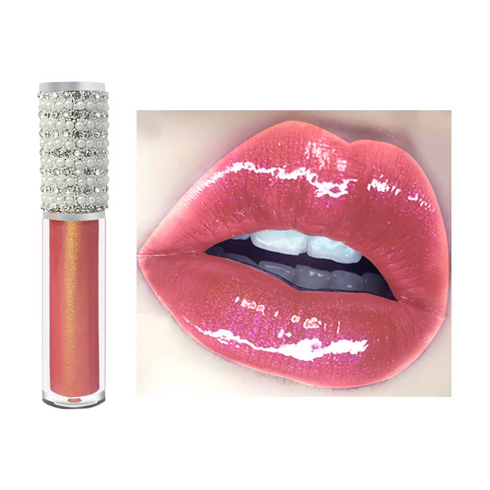 64 color silver diamond tube lip gloss nude shimmer high pigmented (color 33-64)