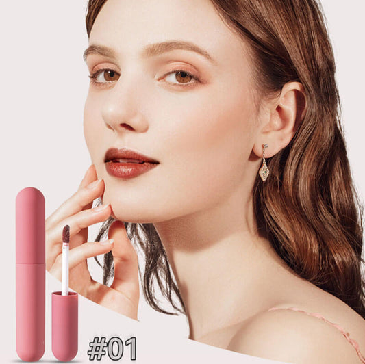 6 colors nude lip gloss lip glaze bullet long lasting vegan high pigmented