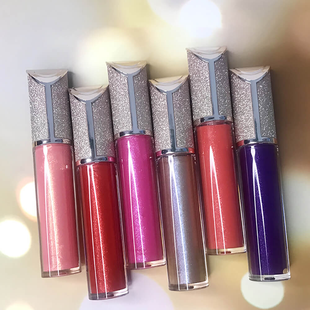64 color lip gloss nude shimmer high pigmented beveled diamond tube (color 33-64)