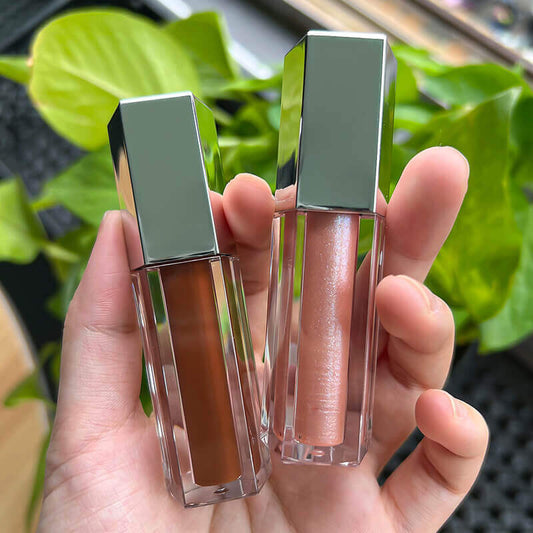 40 Color Lip Gloss Nude Shimmer Lip Tint Long Lasting Silver Tube Popular