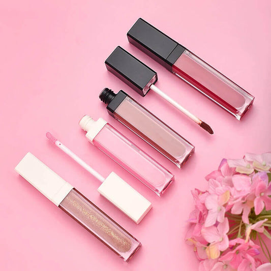 39 color nude lip gloss high pigmented vegan glossy long lasting black tube