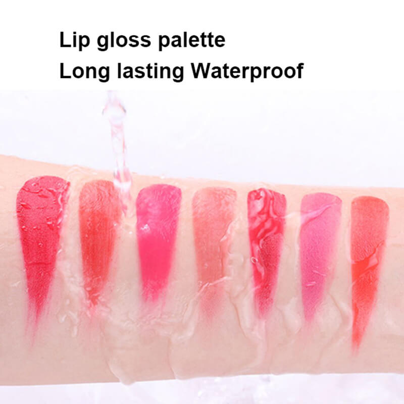 15 color lip gloss palette moisturing high pigmented private label