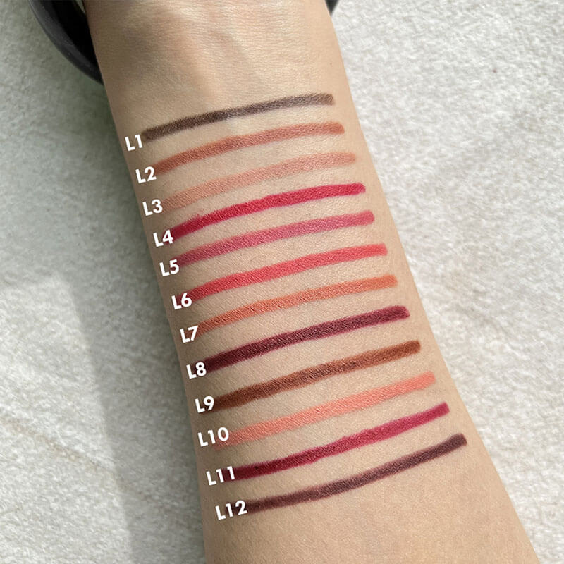 12 color lip liner matte lip line nude lip pencil waterproof long-lasting