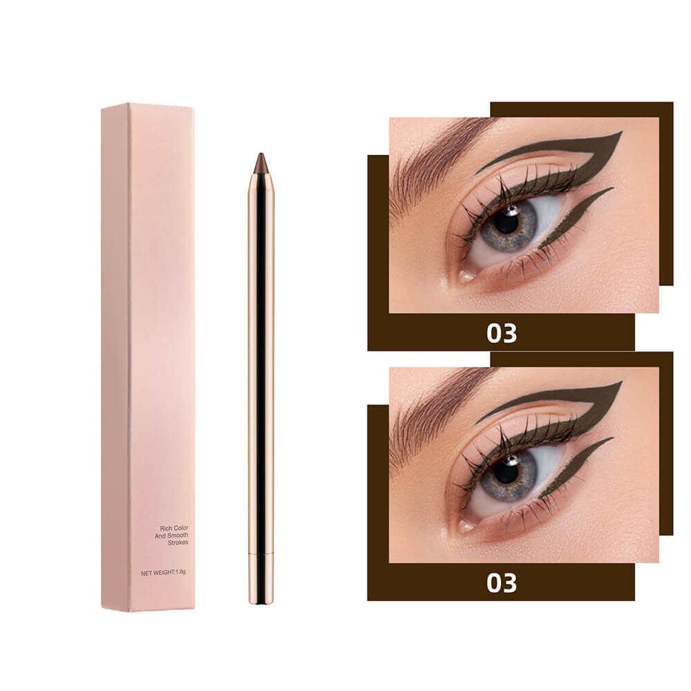 4 color eyeliner gel eye line pen automatic extendable waterproof long-lasting