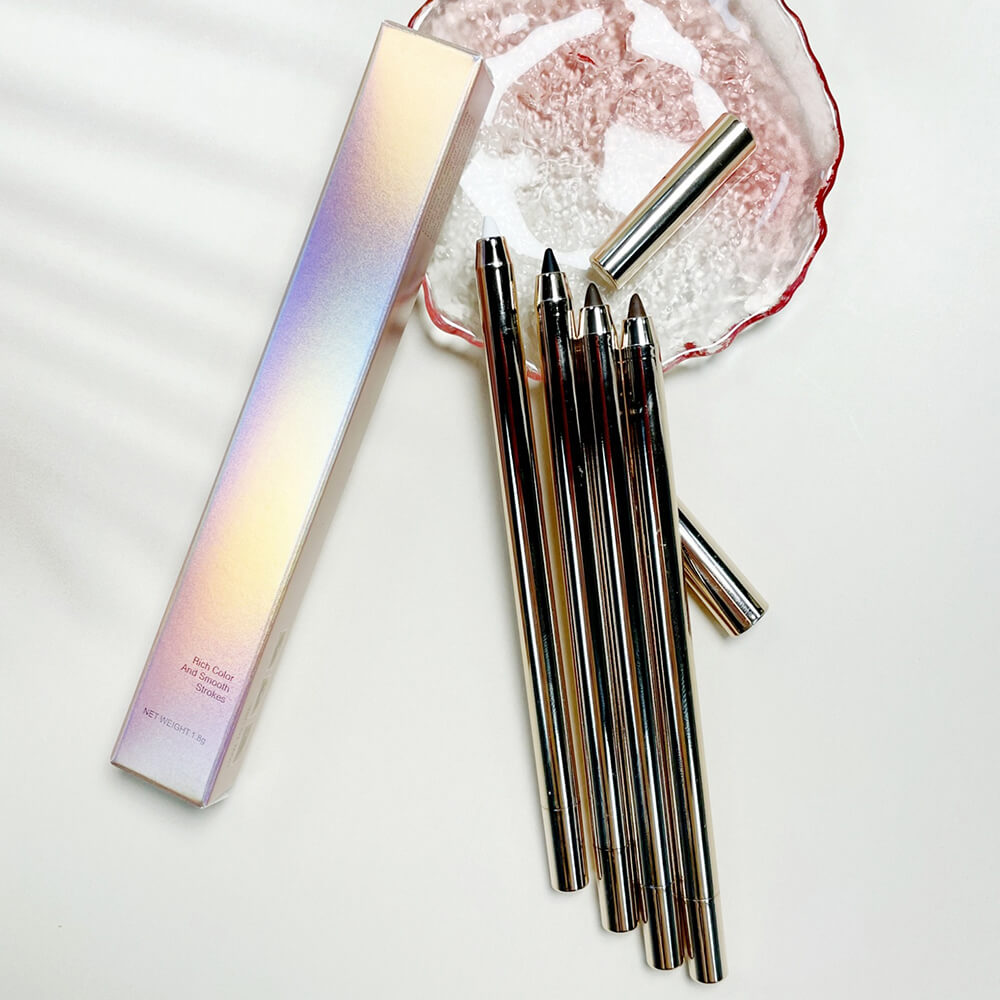 4 color eyeliner gel eye line pen automatic extendable waterproof long-lasting