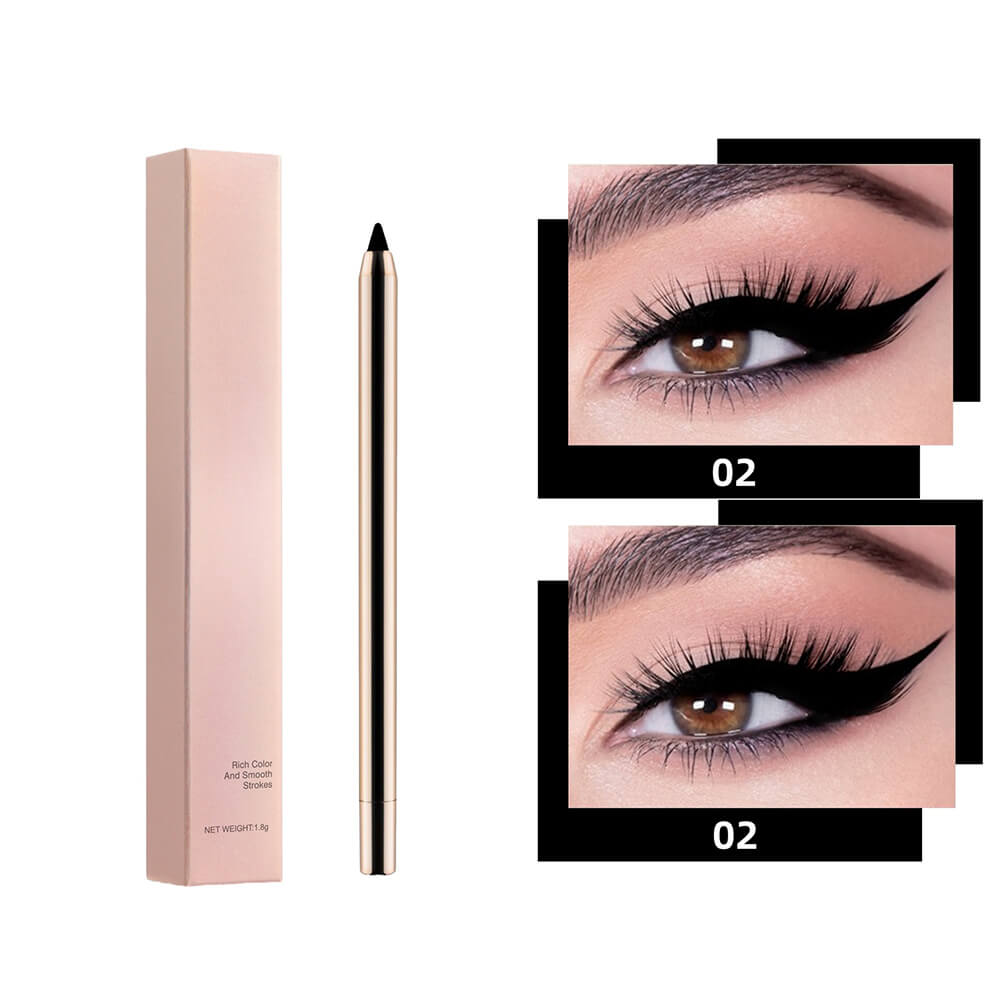 4 color eyeliner gel eye line pen automatic extendable waterproof long-lasting