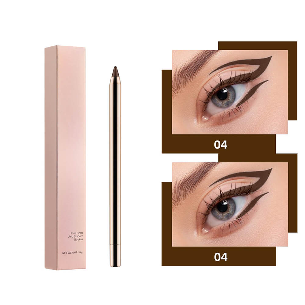 4 color eyeliner gel eye line pen automatic extendable waterproof long-lasting