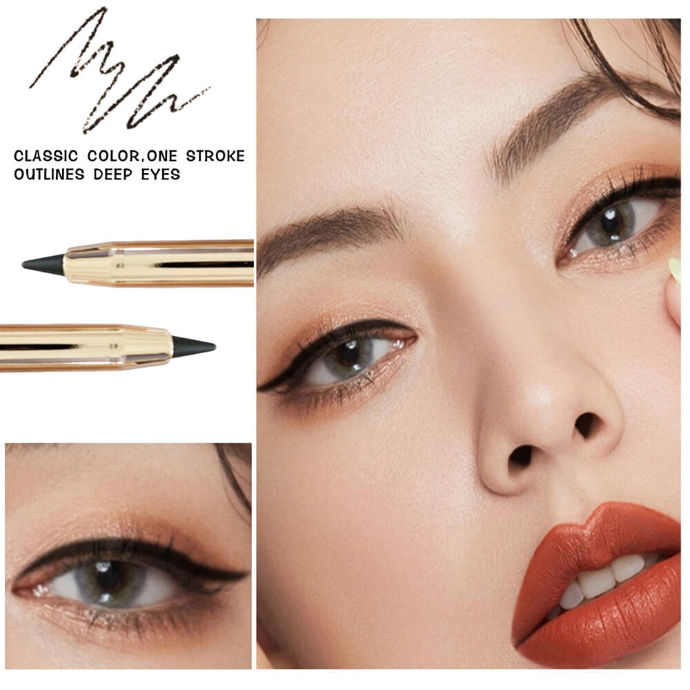 4 color eyeliner gel eye line pen automatic extendable waterproof long-lasting