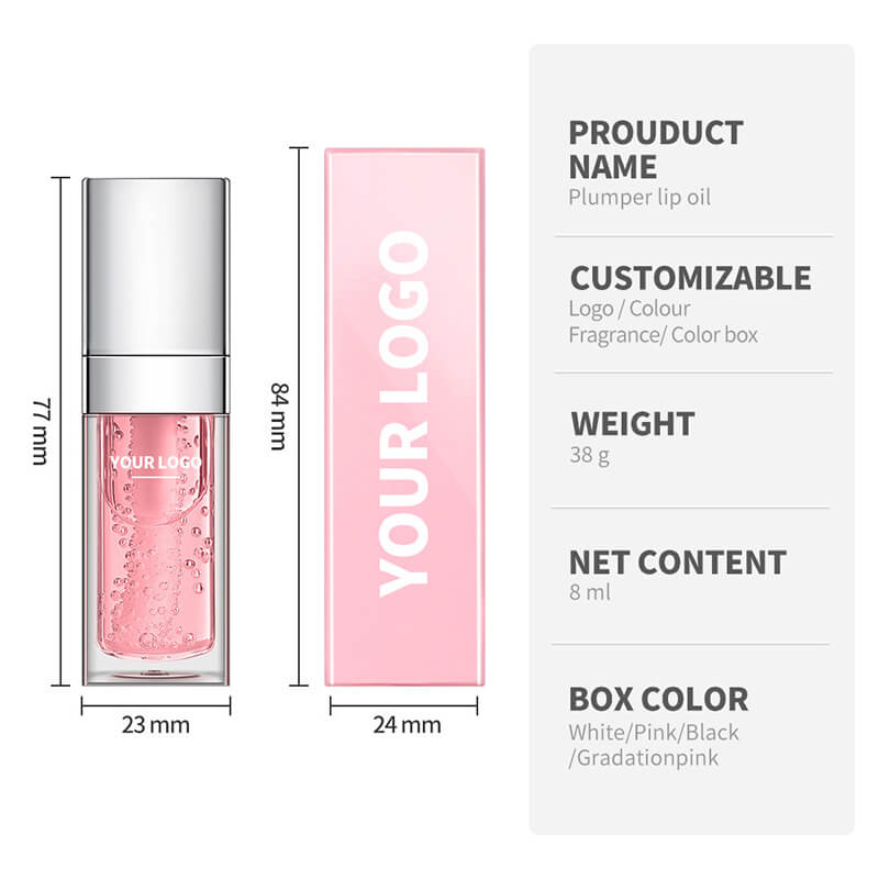 34 colors lip oil fruit lip gloss lip plumping oil silver-plated tube (color 01-30)