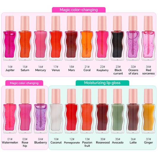 20 color lip oil plump lips protect lip gloss temperature changing color