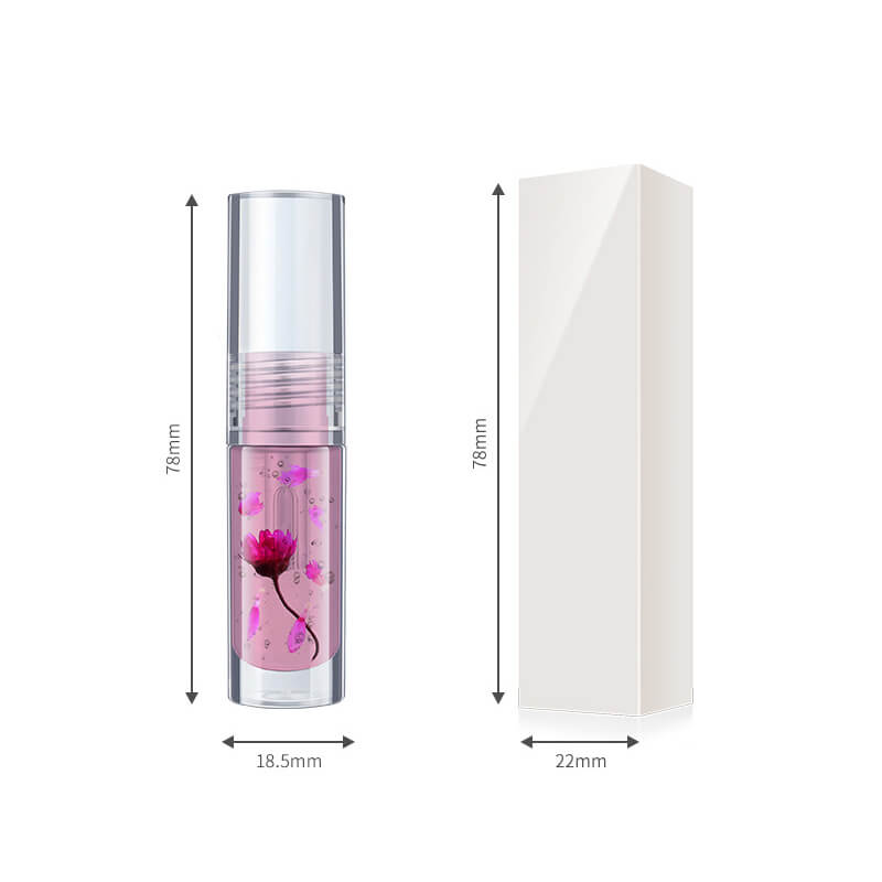 5 color lip oil magic color-changing lip gloss daisy flower Valentine's Day