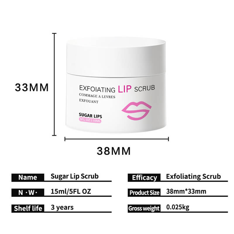 Lip scrub organic exfoliating vegan lightening moisturizing lip care