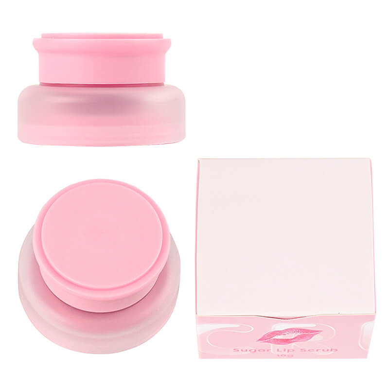 Strawberry lip scrub exfoliating nourishing protective lip care