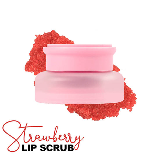 Strawberry lip scrub exfoliating nourishing protective lip care