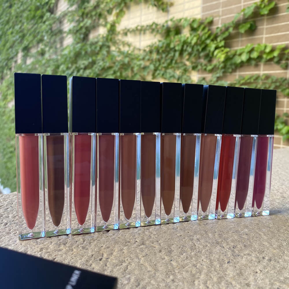 12 color lip set matte liquid lipstick & lip liner non-stick waterproof
