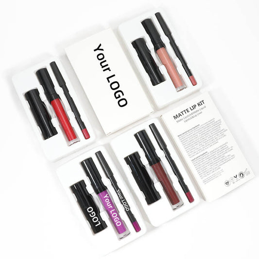 10 color 3 in 1 lip set matte lipstick lip stain lip liner gift kits