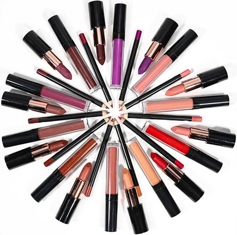 10 color 3 in 1 lip set matte lipstick lip stain lip liner gift kits