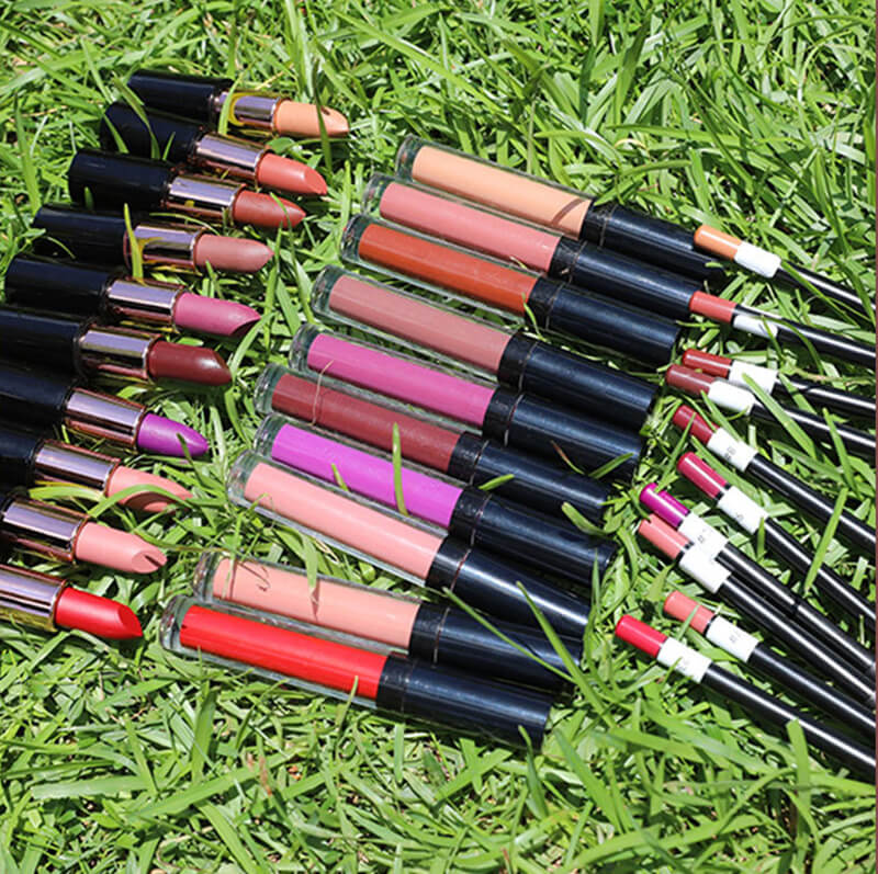 10 color 3 in 1 lip set matte lipstick lip stain lip liner gift kits
