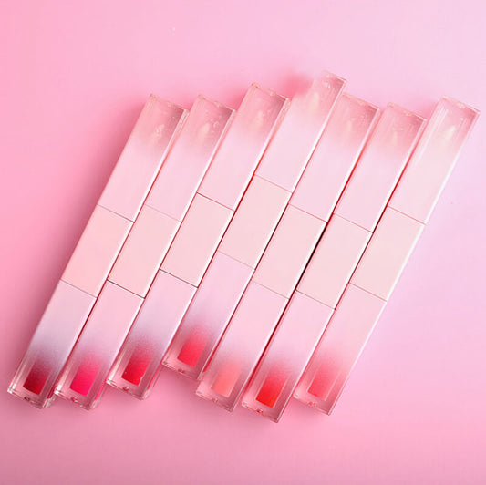 7 Color Lip Gloss Double-Ended Lip Tint & Lip Oil Long Lasting Vegan