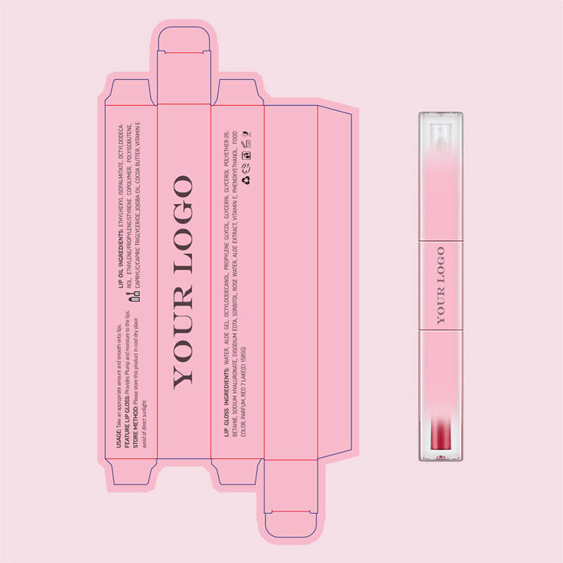 7 color lip gloss double-ended lip tint & lip oil long lasting vegan