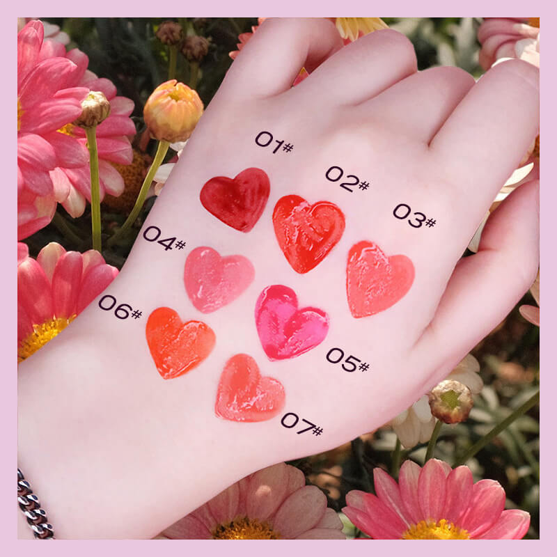 7 color lip gloss double-ended lip tint & lip oil long lasting vegan