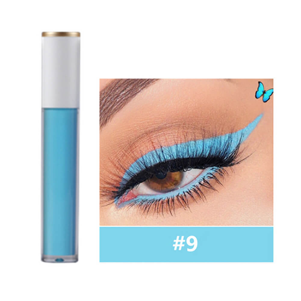 12 color neon liquid eyeliner waterproof quick-dry high pigmented