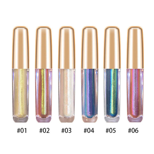 6-Color Chameleon Liquid Eyeshadow Highlighter Waterproof Long-Lasting