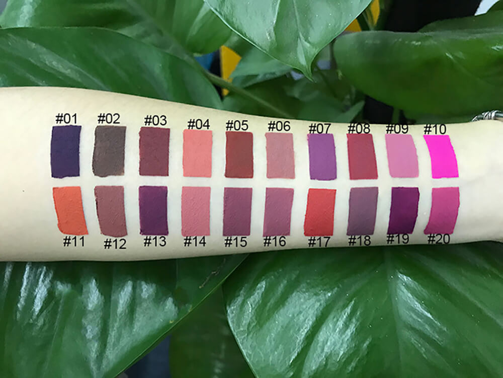40 color liquid lipstick matte non-stick long lasting (color 01-20)