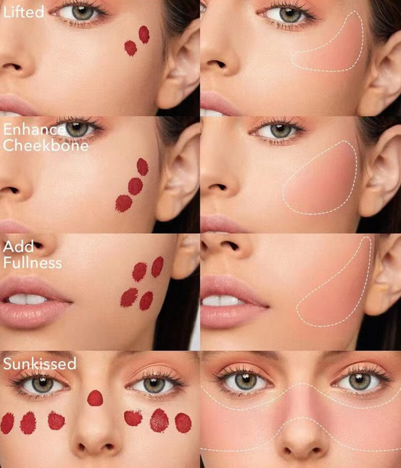 8 color liquid blush makeup blusher long lasting waterproof vagan