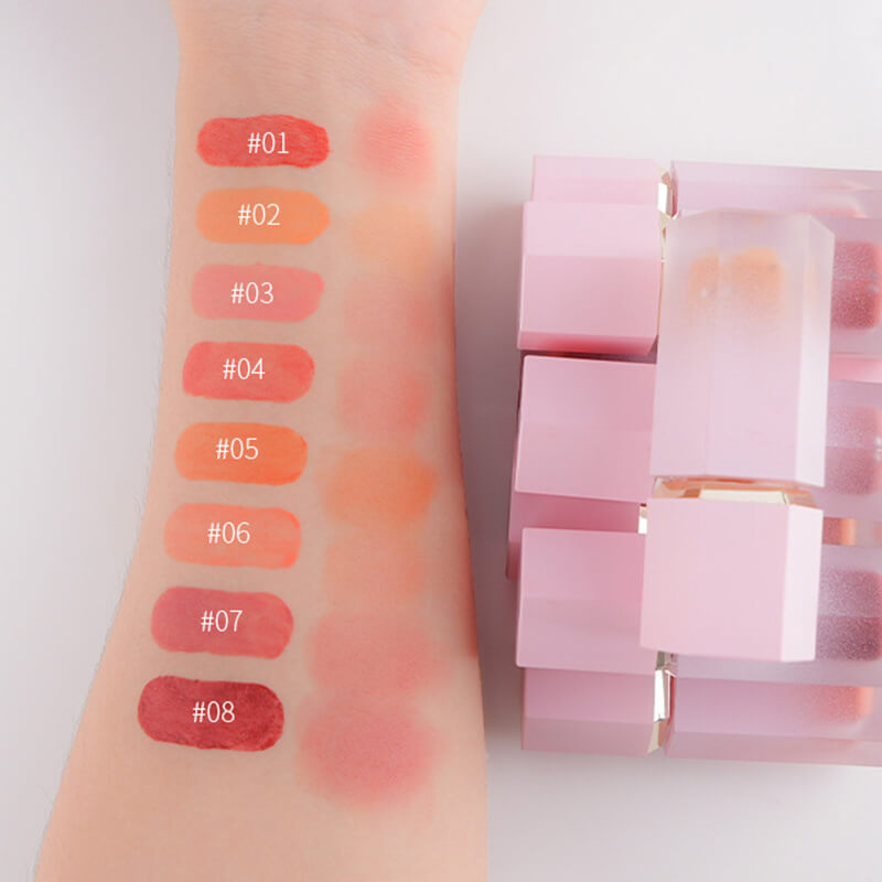 8 color liquid blush makeup blusher long lasting waterproof vagan