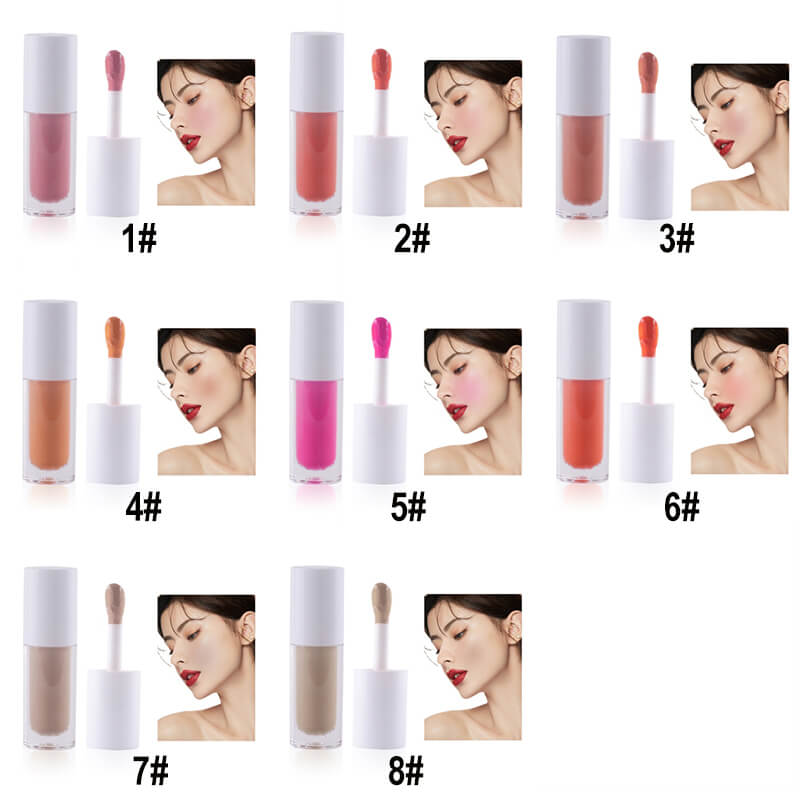 8 color liquid blush matte blusher natural long lasting lip glaze