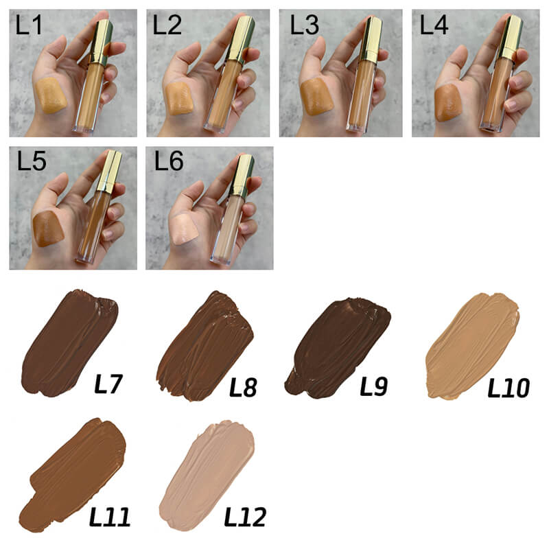 12 color liquid concealer full coverage long lasting isolation foundation