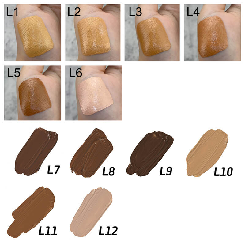 12 color liquid concealer full coverage long lasting isolation foundation