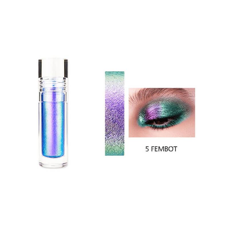6 color chameleon liquid eyeshadow highlighter shining lipstick