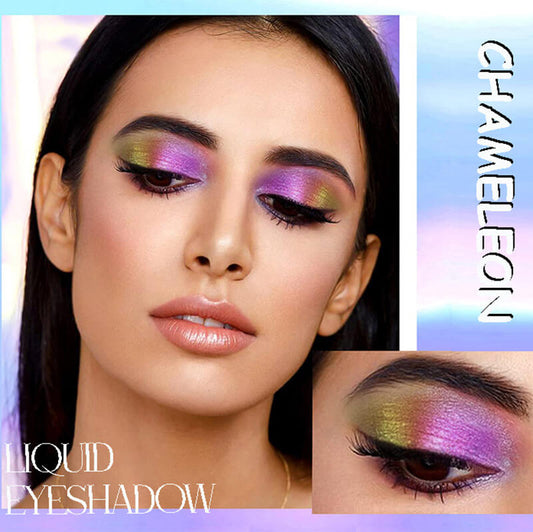 6 color chameleon liquid eyeshadow highlighter shining lipstick
