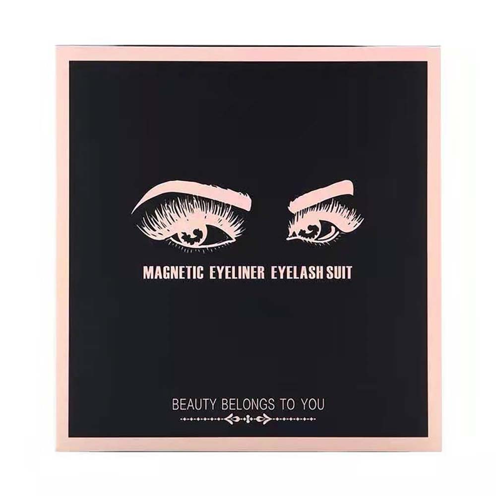 3D magnetic eyelash kit mink false eyelash eyeliner tweezer set natural