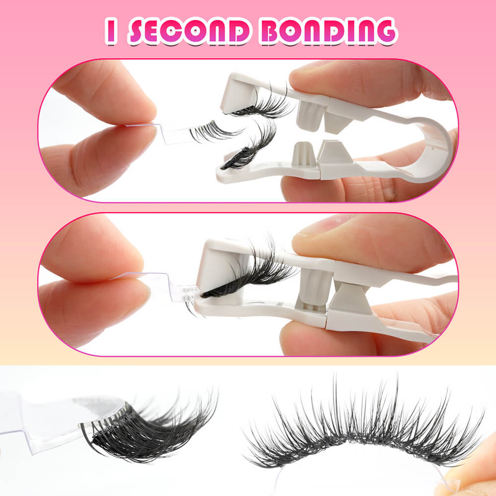 Magnetic false eyelash magnet eyelashes reusable waterproof natural thick glue-free