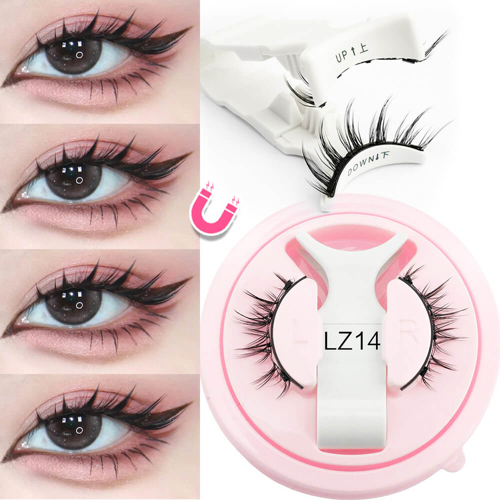Magnetic false eyelash magnet eyelashes reusable waterproof natural thick glue-free