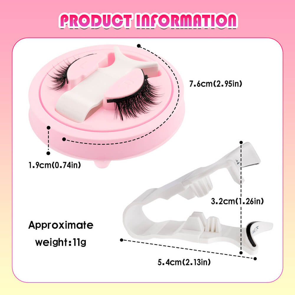 Magnetic false eyelash magnet eyelashes reusable waterproof natural thick glue-free