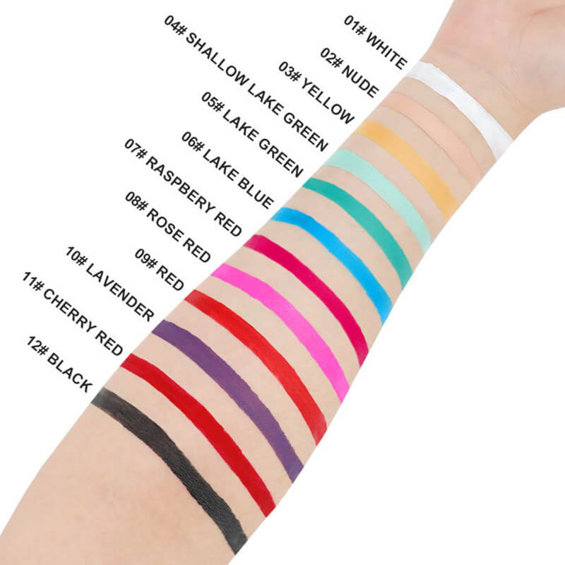 12 color eyeshadow base eye primer makeup concealer waterproof 8ml